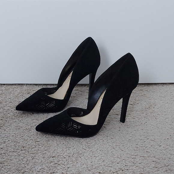 Jessica Simpson Shoes - Jessica Simpson Black Suede Pumps – Size 5.5 New
